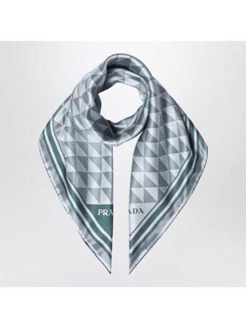 Prada Prada Mauve Printed Silk Twill Scarf Women