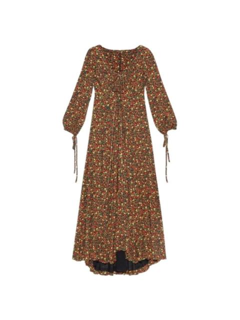 GUCCI Liberty-print Crepe Maxi Dress