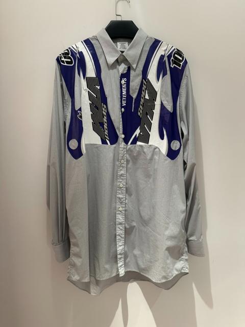 VETEMENTS Vetements patchwork racing shirt