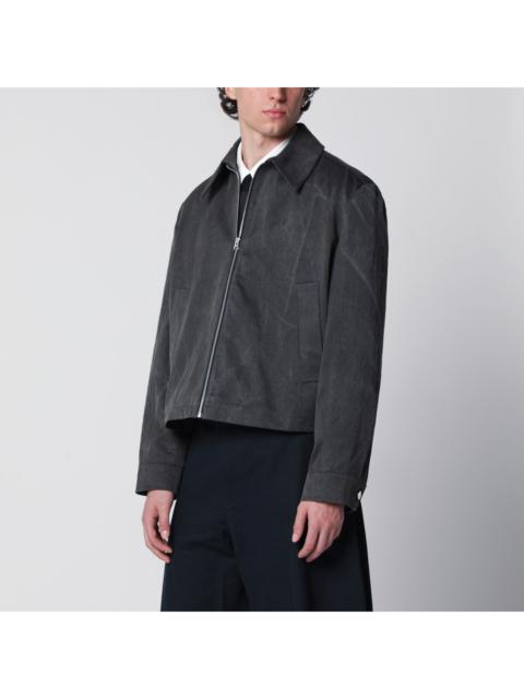 Séfr Sefr Washed Grey Tazio Zip-Up Jacket Men