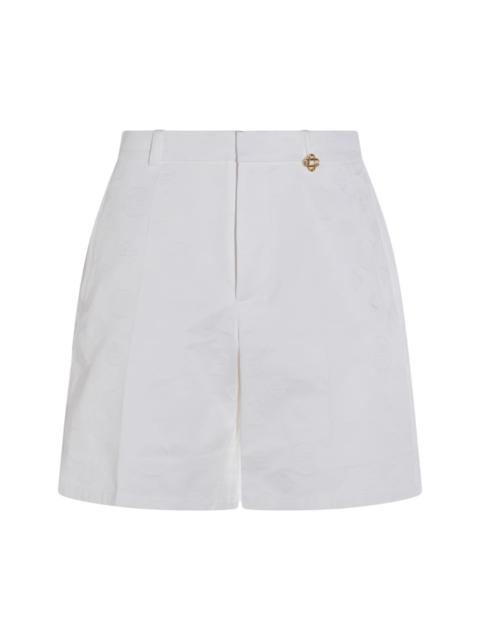 CASABLANCA White Cotton Shorts