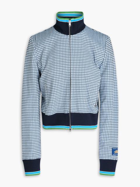 Marni Checked jacquard-knit track jacket