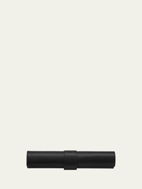 Smythson Panama Leather Backgammon Roll