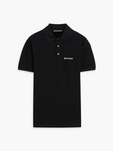 Palm Angels Cotton-jersey polo shirt