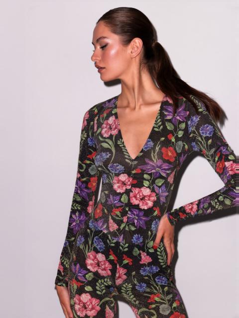 Fleur du Mal Wildfleur Plunge Bodysuit