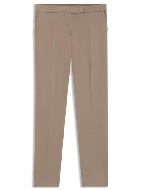 BOSS SLIM-FIT PANTS IN MICRO-STRUCTURED STRETCH FABRIC