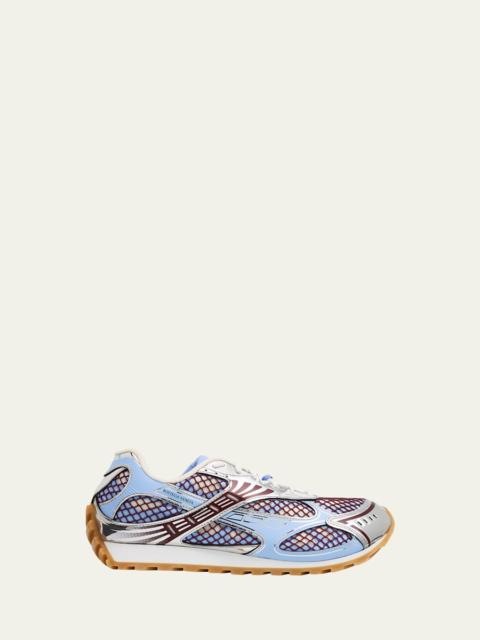 Bottega Veneta Men's Orbit Technical Fishnet Sneakers