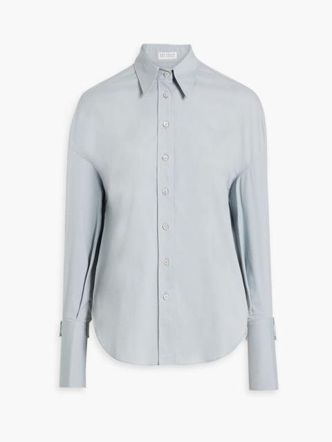Brunello Cucinelli Cotton-blend poplin shirt