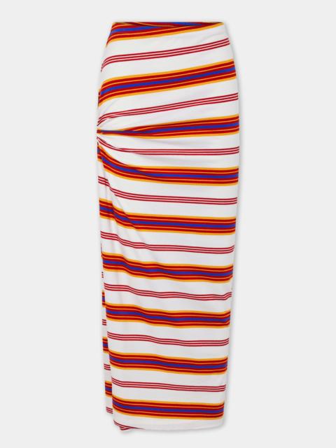 rabanne DRAPED LONG SKIRT IN JERSEY