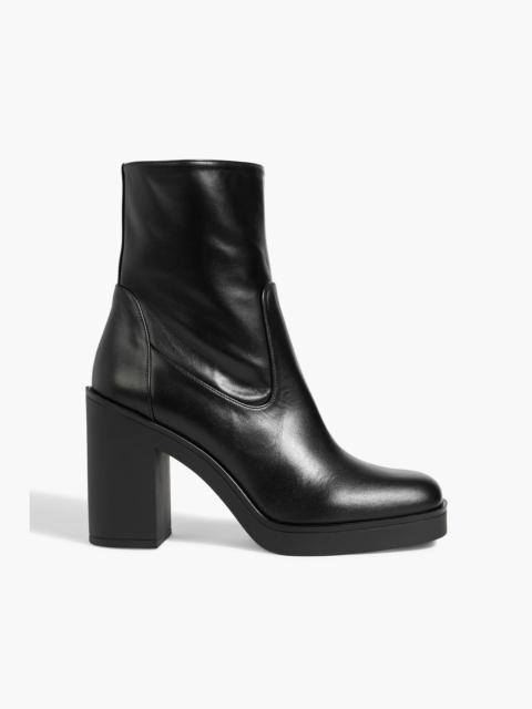 Stuart Weitzman Bethenny 80 leather ankle boots