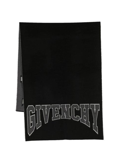 Givenchy INTARSIA-KNIT LOGO SCARF