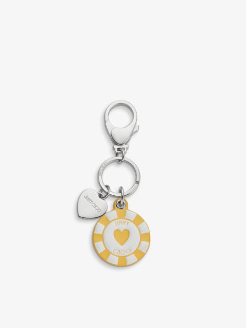 JIMMY CHOO Casino Chip Charm
Sunbleach Leather Casino Chip Bag Charm