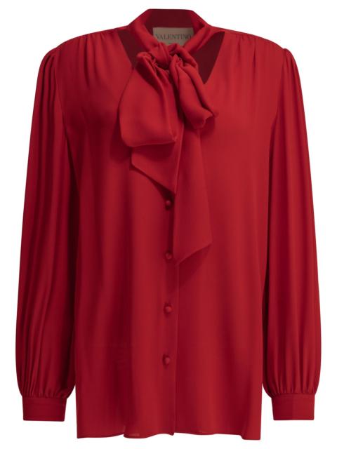 Valentino Valentino Silk Georgette Blouse Red Women