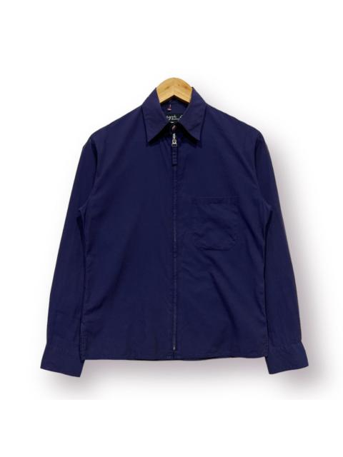 Other Designers 🔥 AGNES B. HOMME PARIS SUNFADED ZIPPER WORKSHIRT