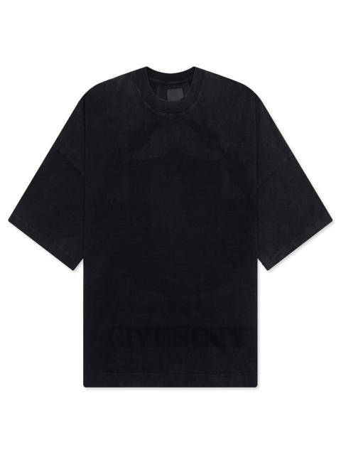 Givenchy SHADOW LOGO ULTRA FIT T-SHIRT - BLACK