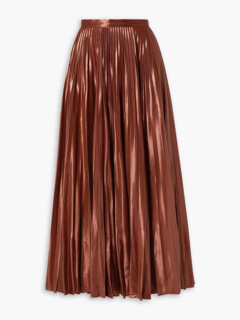 Altuzarra Sif plissé-lamé maxi skirt