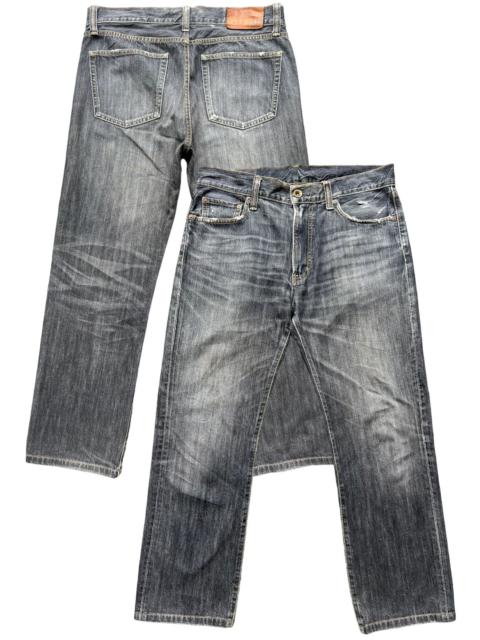 Uniqlo Uj Regular Fit Straight Cut Distressed Jeans 36x28.5