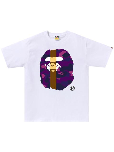 A BATHING APE® BAPE Color Camo Transform Big Ape Head Tee 'White/Purple'
