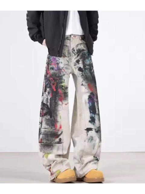 Other Designers Jean - Unique Colorful Splash Paint Design Paint