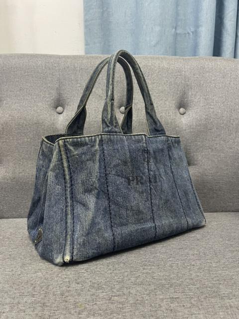 Vintage - PRADA DENIM CANAPA HANDBAG