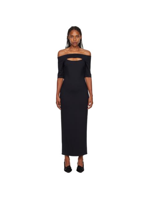 ROSETTA GETTY Black Cutout Maxi Dress
