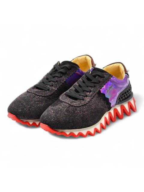 Christian Louboutin Loubishark Black Purple Red Men's Sneakers EU 44 US 11 - NWB