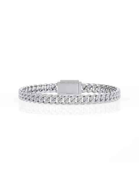 Other Designers Brilliant Diamond 5 Ctw Round Lab Grown Diamond Cuban Link Bracelet for Men