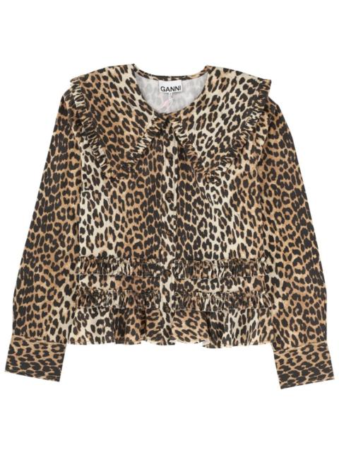 GANNI Ganni Women Shirt With Wide Collar