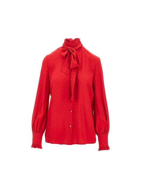 Valentino 'LA COUR DE COEUR' CREPE DE CHINE SHIRT