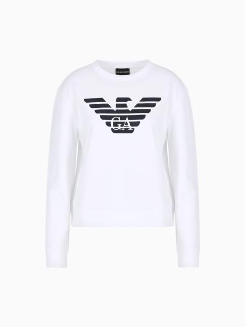 EMPORIO ARMANI ASV organic jersey sweatshirt with logo