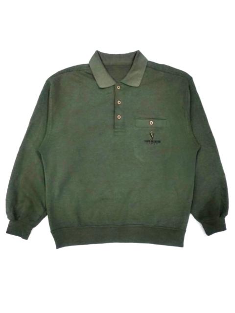 Valentino RARE! VTG SILVIO VALENTINO LOGO SPELL OUT PULLOVER