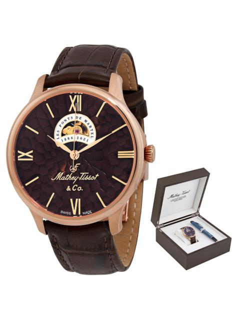 Other Designers Mathey-Tissot Edmond LE Open Heart Automatic Men's Watch MC1886PI