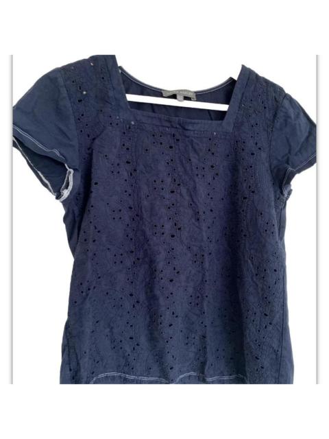 Other Designers Laura Ashley Women's Blue Blouse