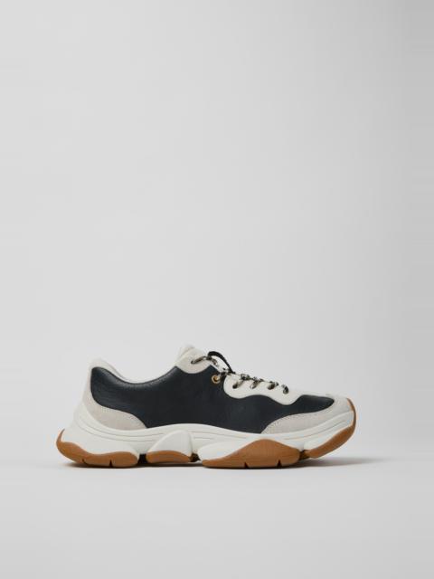 CAMPERLAB White and Black Leather Sneakers for Men.