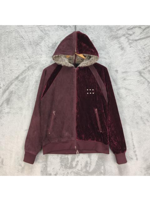 Other Designers Rare - G.G.D Full Zip Two Tone Fur Hoodies Nice Design #5415-189