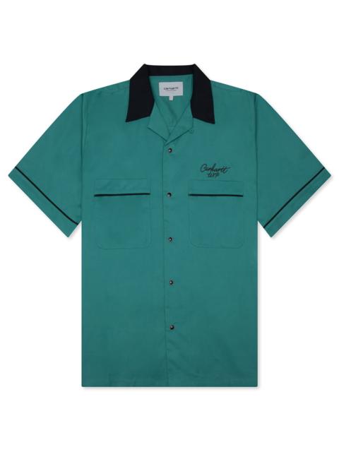 Carhartt S/S BOWL SHIRT - SAGUARO/BLACK