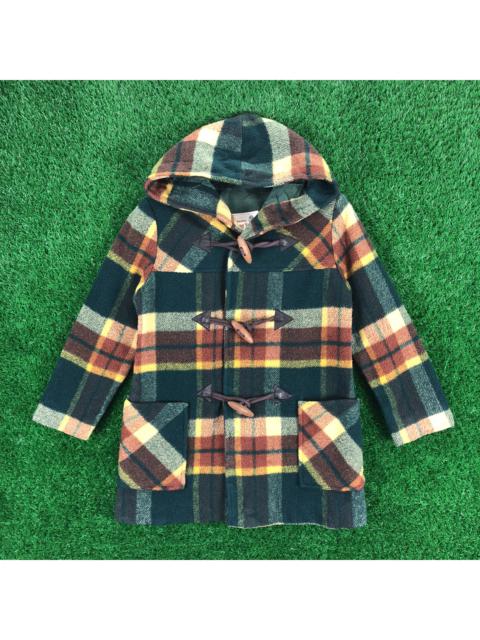 Other Designers Vintage - Vintage 70's Duffle Wool Coat Jacket Hoodie by Pinochio