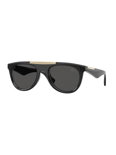 Burberry Burberry Grey Oval Men's Sunglasses BE4452U 411287 53
