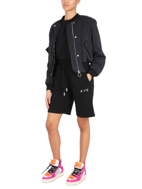 Off-White Off-White Women Bomber Con Stampa Logo