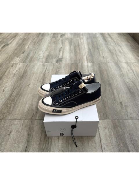 visvim Visvim Skagway low top cotton sneakers in navy