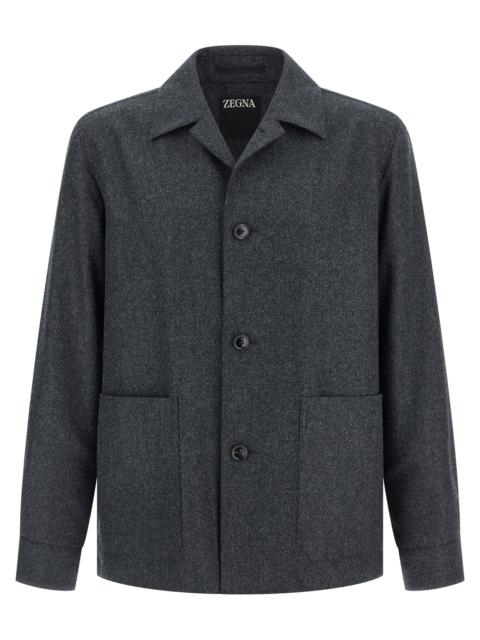 ZEGNA Alpe Puffer Jackets Gray