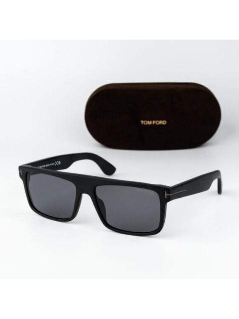 TOM FORD Tom Ford PHILIPPE Men Sunglasses Matte Black Polarized Rectangle FT0999-N/S 02D