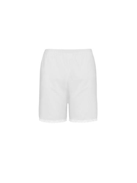 Cou Cou The Bermuda Short: Cotton Voile White