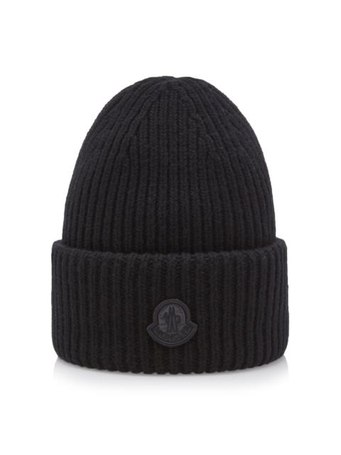 Moncler Ribbed-Knit Beanie black