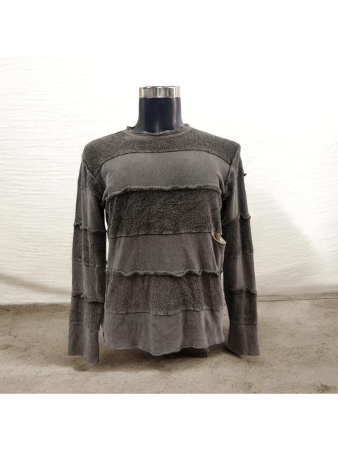 Other Designers FranCist MOR.K.S. Terry Cloth Patchwork Sweatshirt