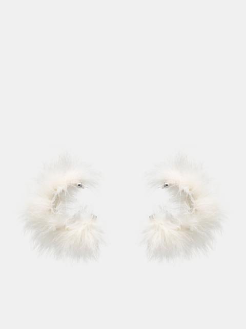 Blumarine Feather Earrings