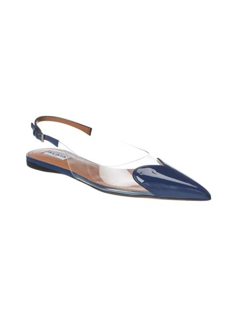 Alaïa ALAÏA Le Couer Patent & Vinyl Slingback Flat