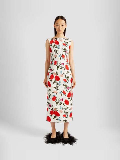 Erdem SLEEVELESS BOAT NECK COCKTAIL DRESS