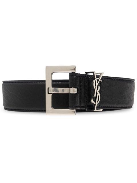 SAINT LAURENT Saint Laurent Paris Men Cintura Cassandre Fibbia Quadrata