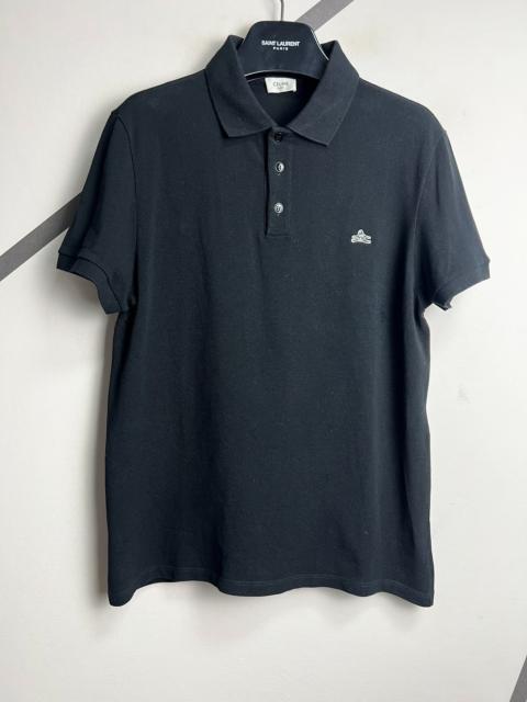 CELINE Celine 21 ss black polo shirt with embroidery  The item is in very good condition.  Size: M Measurem